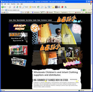 Dudeskin Wholesale Childrens Clothing Supplier Website