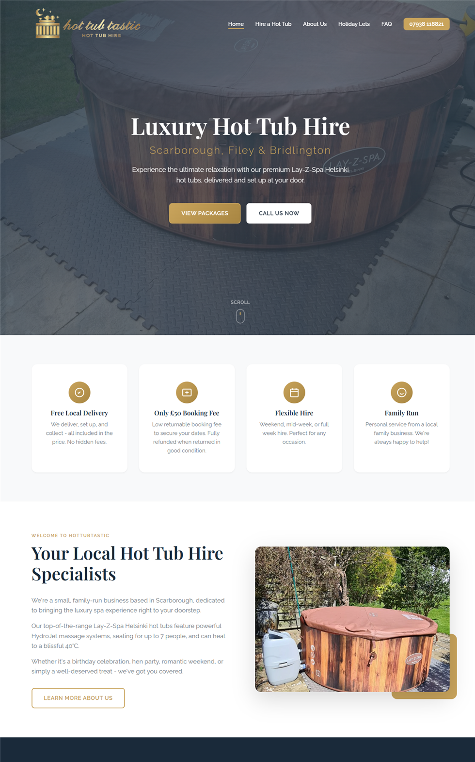 HotTubTastic – Luxury Hot Tub Hire Website