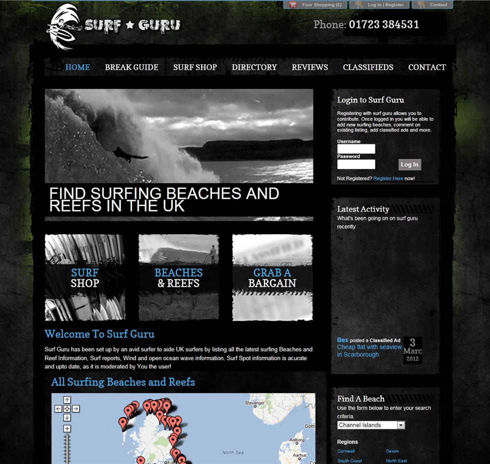 Surf Guru - Beach guide and E-Commerce  screenshot