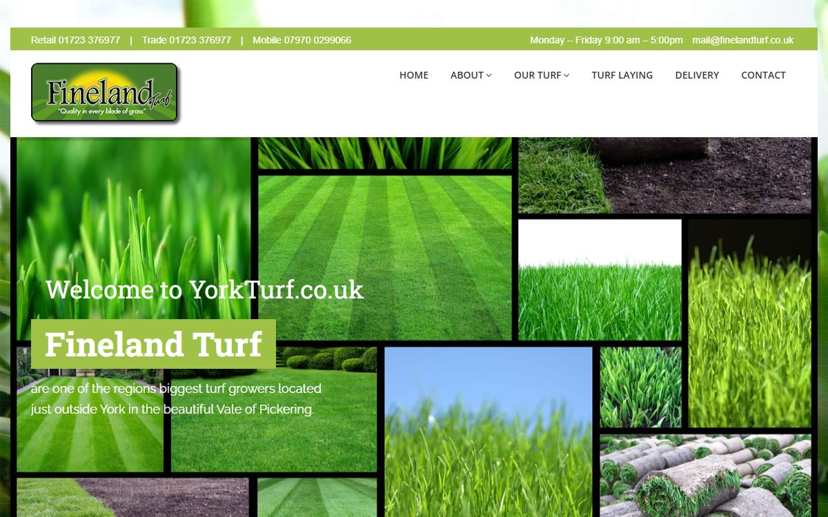 York Turf – Local SEO Website for a York Turf Supplier