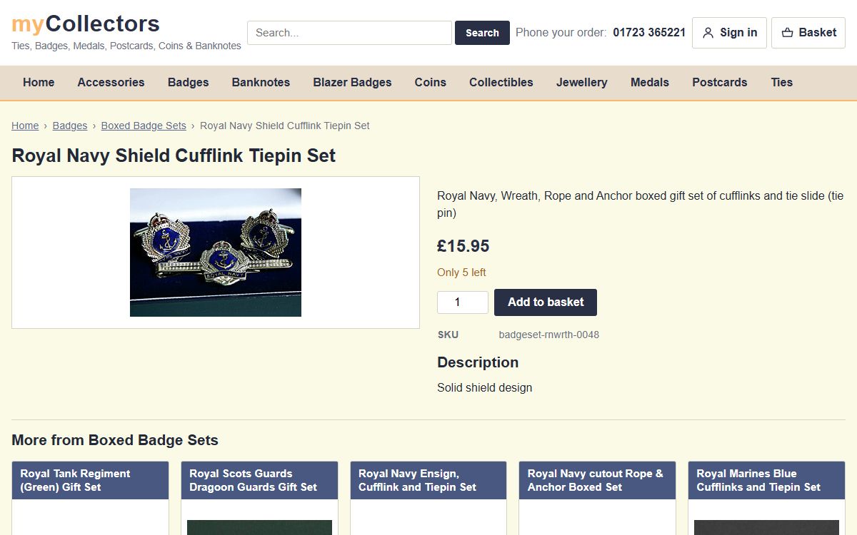 myCollectors – Online Shop for Medals, Badges & Collectables screenshot