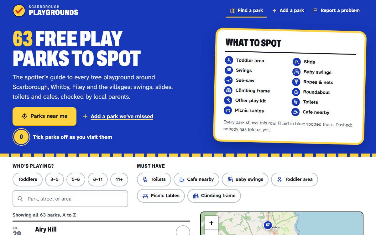 Scarborough Playgrounds – Community Guide to Parks & Play Areas screenshot