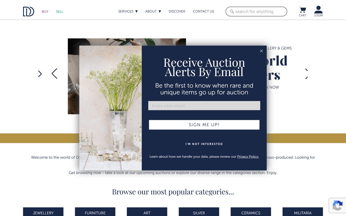 David Duggleby Auctioneers – Fully Integrated Online Auction Platform screenshot