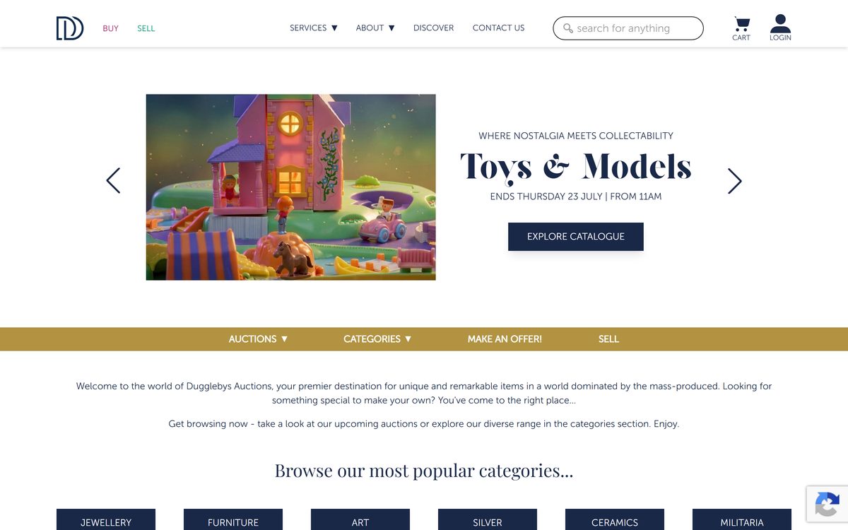 David Duggleby Auctioneers – Fully Integrated Online Auction Platform screenshot