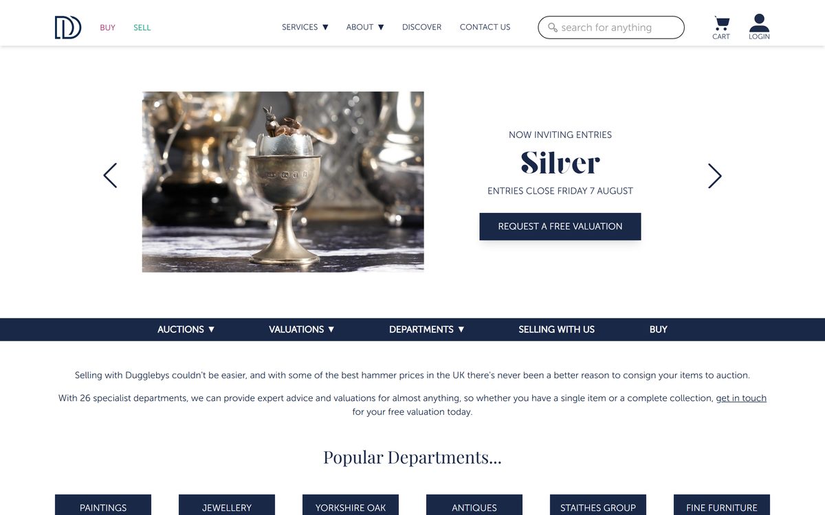 David Duggleby Auctioneers – Fully Integrated Online Auction Platform screenshot